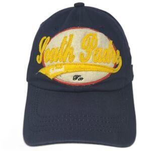 777 Lucky South Padre Island TX Baseball Cap Blue Yellow Strapback Hat One Size